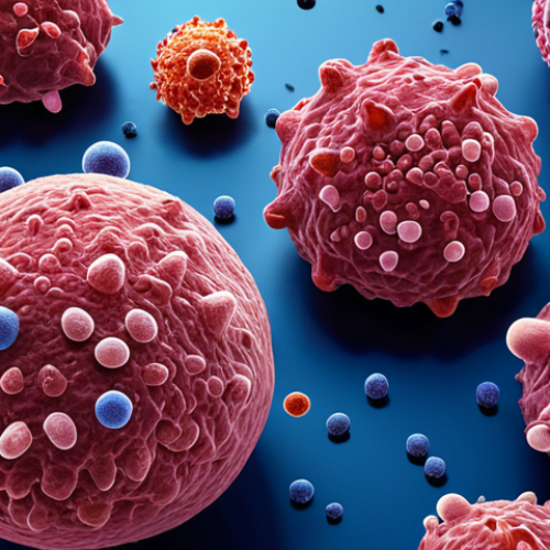 **

A microscopic view of various immune cells (neutrophils, lymphocytes - T cells, B cells, NK cells, monocytes) in action. Highlight antibodies binding to antigens on a pathogen. Include cytokine signaling with visual cues. A "science illustration" style.

**