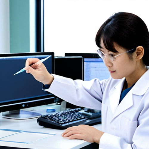 **

"A Japanese clinical laboratory technician in a modern, clean lab, fully clothed in appropriate attire. She is analyzing samples with advanced equipment. Focus on the professionalism and precision of her work. Safe for work, appropriate content, perfect anatomy, natural proportions, professional setting, well-formed hands, proper finger count, family-friendly, modest clothing."

**