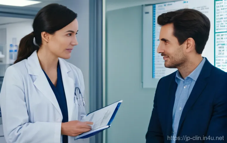 임상병리사 신규 기기 도입 사례 - "A collaborative and intellectually stimulating scene within a high-tech diagnostic lab. A diverse g...