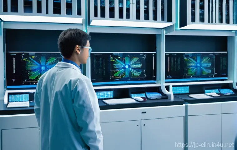 임상병리사와 DNA 분석의 역할 - **"Hopeful Future of Personalized Health with Genetic Insights"**
    A heartwarming scene featuring...