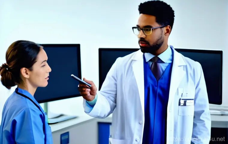 임상병리사로서 필요한 소프트스킬 - **Prompt for "Patient-centered communication and empathy":**
    A kind-looking female clinical labo...